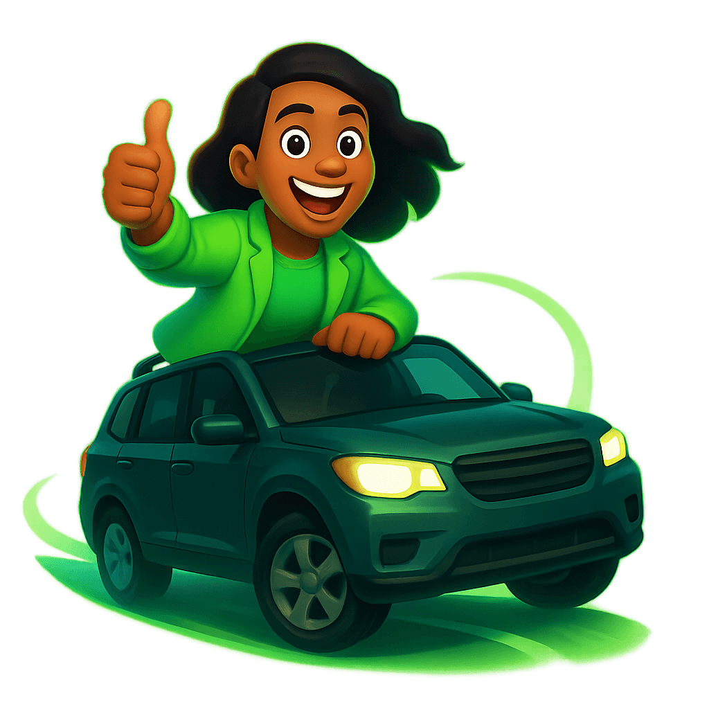 Person reading comfortably in a car after building motion resilience